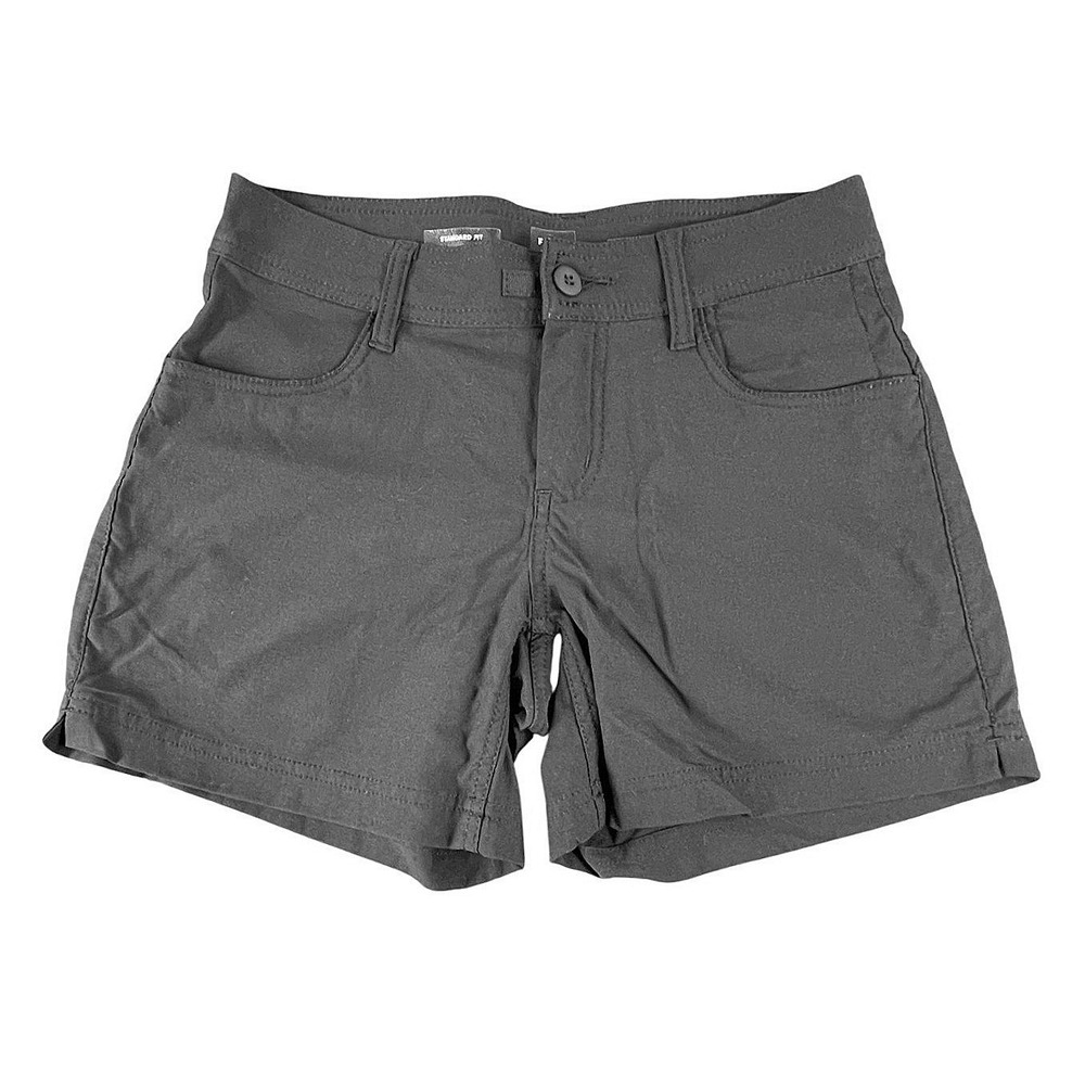 PrAna Womens Black Low Rise Standard Fit Stretch Hiking Halle II Shorts 0/05